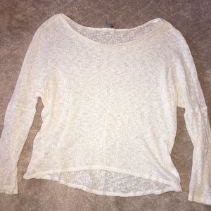 Soft cream lightweight sweater